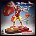 Knucklebonz Rolling Stones Rock Iconz Statue Mick Jagger US Tour 1981 (Burgundy Jersey) 22 cm