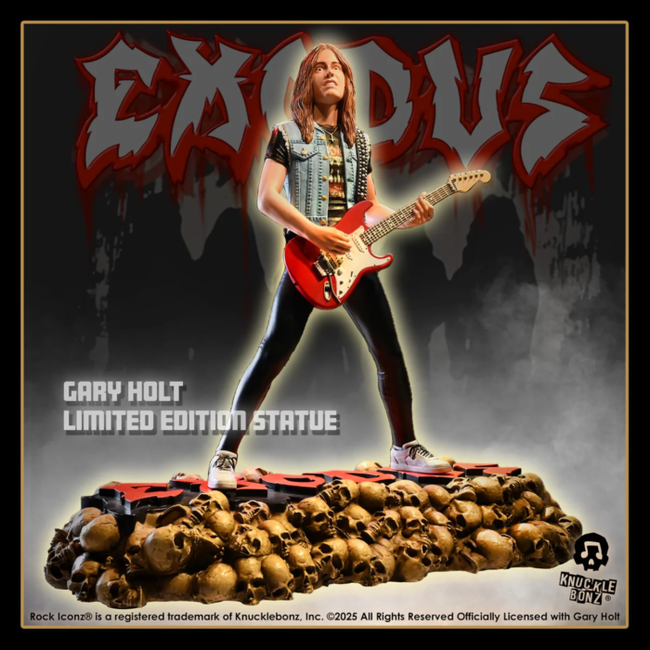 Knucklebonz Exodus Rock Iconz Statue 1/9 Gary Holt 22 cm