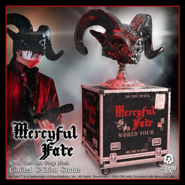 Knucklebonz Mercyful Fate Rock Ikonz On Tour Road Case Statue & Stage Mask Set World Tour