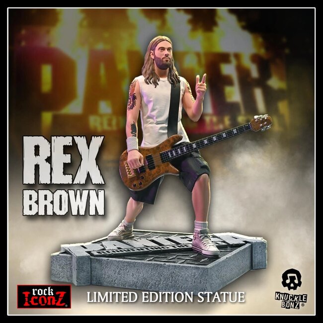 Pantera Rock Iconz Statue Rex Brown (Reinventing the Steel) 22 cm