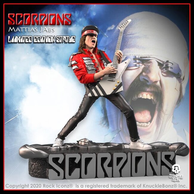 Scorpions Rock Iconz Statue Matthias Jabs Limitierte Auflage 22 cm