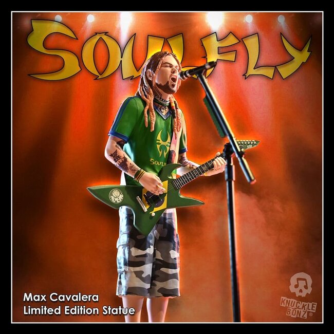 Knucklebonz Soulfly Rock Iconz Statue Max Cavalera 22 cm