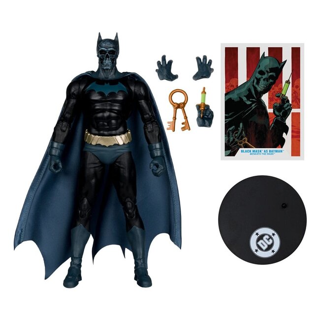 DC Multiverse Actionfigur Black Mask als Batman (Beneath the Mask) 18 cm