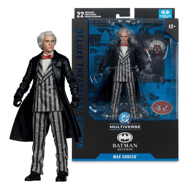 McFarlane Toys Batman Returns DC Theatrical Deluxe Edition Action Figure Max Shreck (Red Platinum Edition) 18 cm