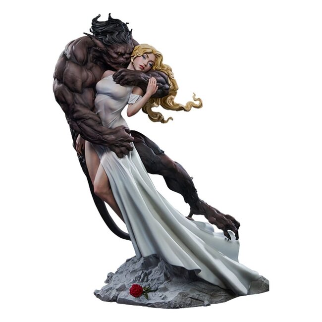 Original Artist Series Statue Beauty and the Beast by Maria Panfilova 46 cm