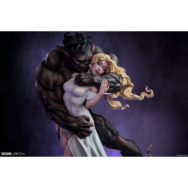 Original Artist Series Statue Beauty and the Beast by Maria Panfilova 46 cm