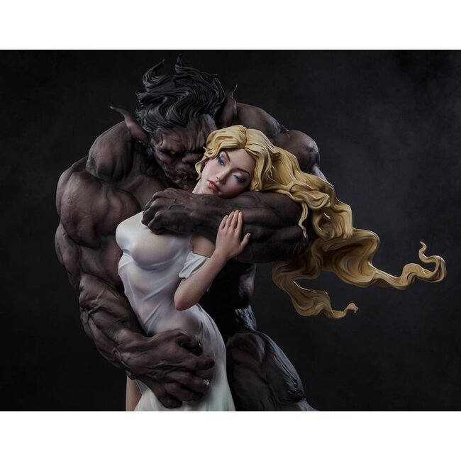 Original Artist Series Statue Beauty and the Beast by Maria Panfilova 46 cm