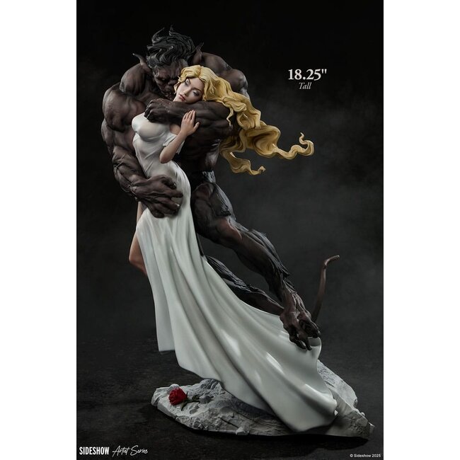 Original Artist Series Statue Beauty and the Beast by Maria Panfilova 46 cm