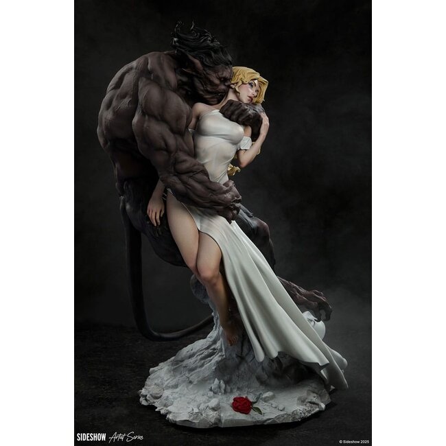 Original Artist Series Statue Beauty and the Beast by Maria Panfilova 46 cm
