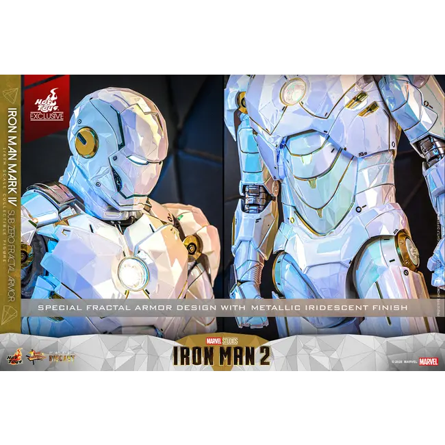 Iron Man 2 Movie Masterpiece Diecast Actionfigur 1/6 Iron Man Mark IV (Sub-Zero Fractal Armor) Hot Toys Exclusive 33 cm