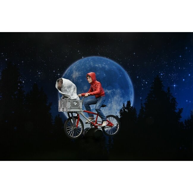 E.T. the Extra-Terrestrial: 40th Anniversary - Elliott and E.T. on Bicycle 7 inch Action Figure