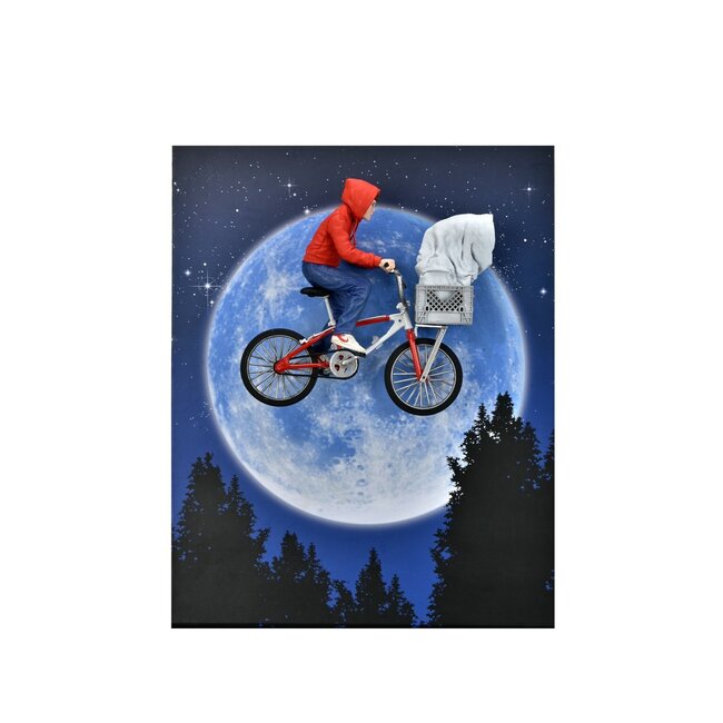 E.T. the Extra-Terrestrial: 40th Anniversary - Elliott and E.T. on Bicycle 7 inch Action Figure