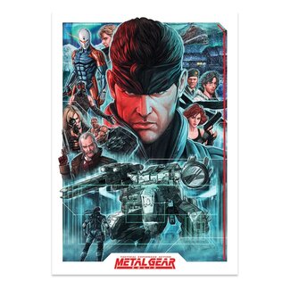FaNaTtik Metal Gear Solid Art Print Montage Limited Edition 42 x 30 cm
