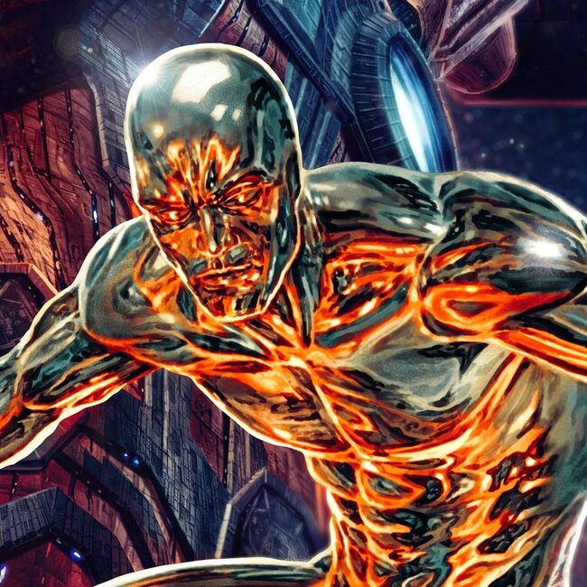 Marvel Art Print Galactus and the Silver Surfer 61 x 41 cm - unframed