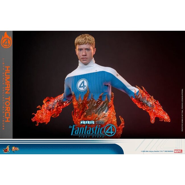 The Fantastic Four: First Steps Movie Masterpiece Action Figure 1/6 Human Torch 30 cm