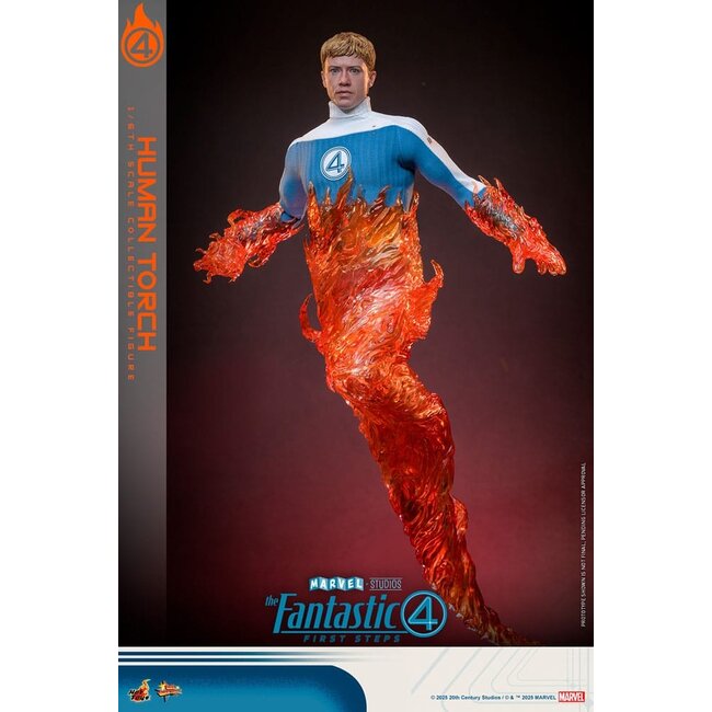The Fantastic Four: First Steps Movie Masterpiece Action Figure 1/6 Human Torch 30 cm