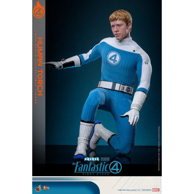 The Fantastic Four: First Steps Movie Masterpiece Action Figure 1/6 Human Torch 30 cm