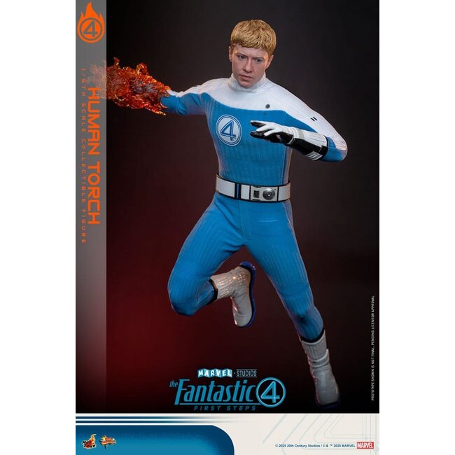 The Fantastic Four: First Steps Movie Masterpiece Action Figure 1/6 Human Torch 30 cm