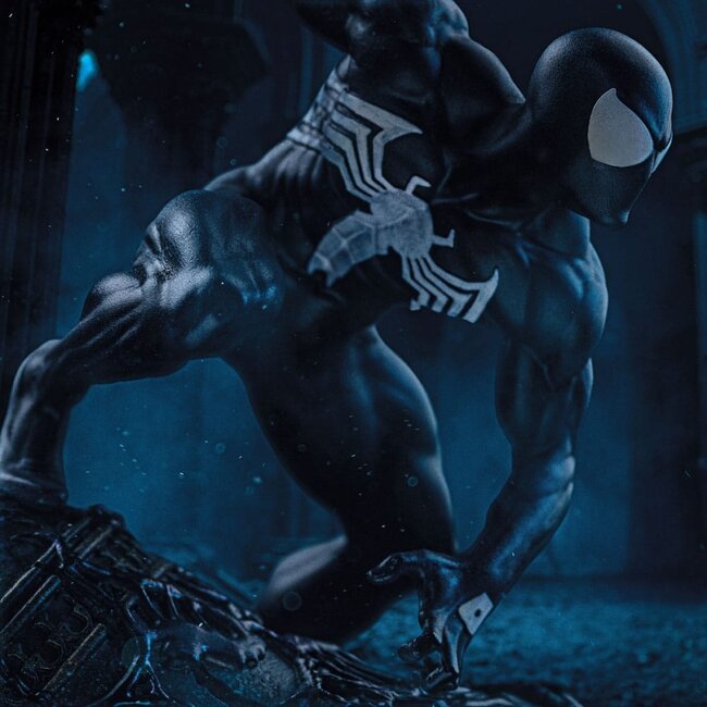 Marvel BDS Art Scale Statue 1/10 Spider-Man Schwarzes Kostüm 20 cm