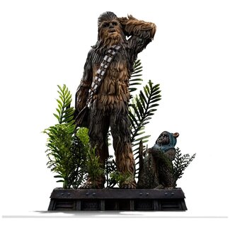 Iron Studios Star Wars Episode VI Art Scale Statue 1/10 Chewbacca and Tokkat 22 cm