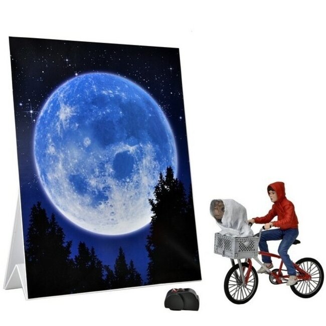 E.T. the Extra-Terrestrial: 40th Anniversary - Elliott and E.T. on Bicycle 7 inch Action Figure