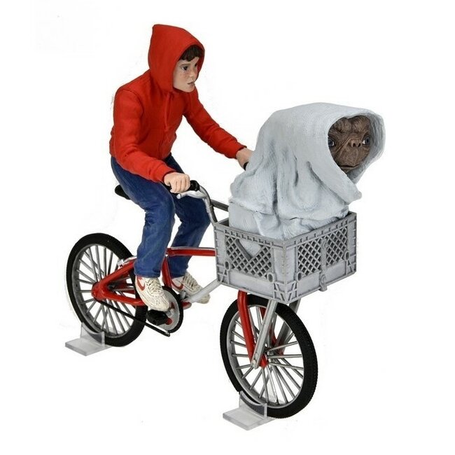 E.T. the Extra-Terrestrial: 40th Anniversary - Elliott and E.T. on Bicycle 7 inch Action Figure