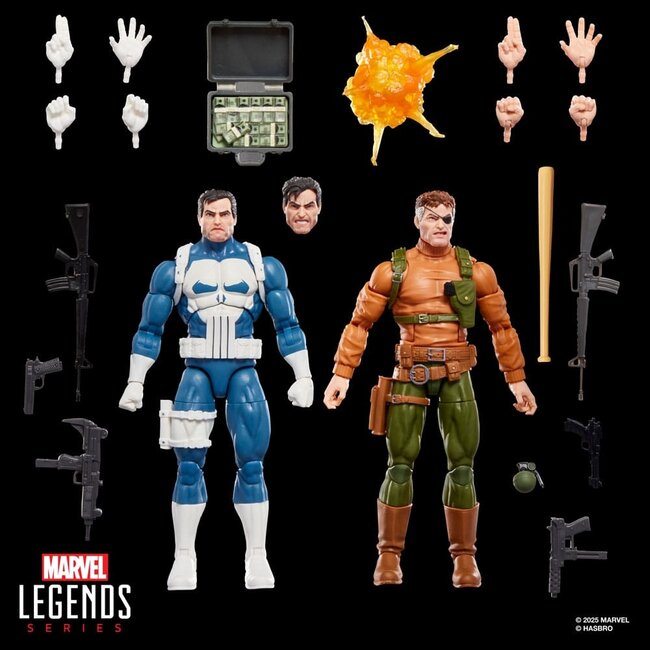 The Punisher Marvel Legends Gamerverse Actionfigur Doppelpack Punisher & Nick Fury 15 cm