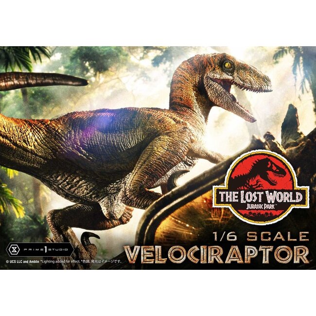Jurassic Park II Legacy Museum Collection Statue 1/6 Velociraptor Bonus Version 41 cm