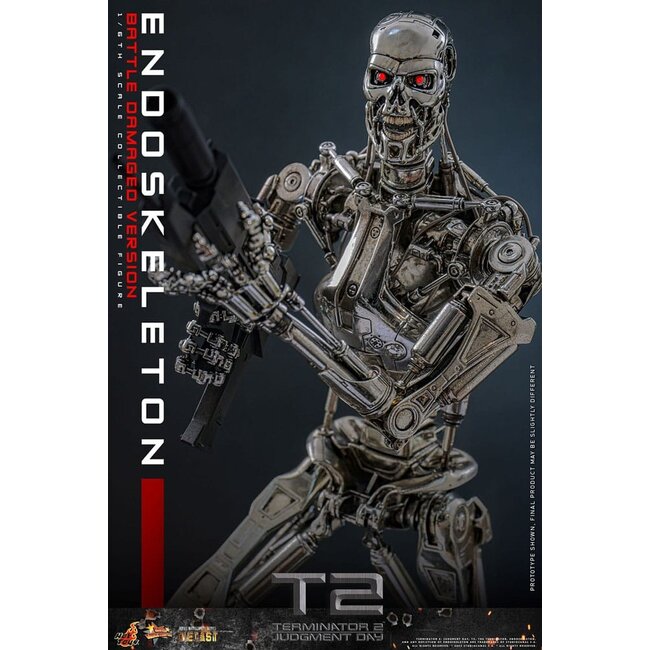 Terminator 2: Judgment Day Movie Masterpiece Actionfigur 1/6 Endoskelett (Battle Damaged Version) 31 cm