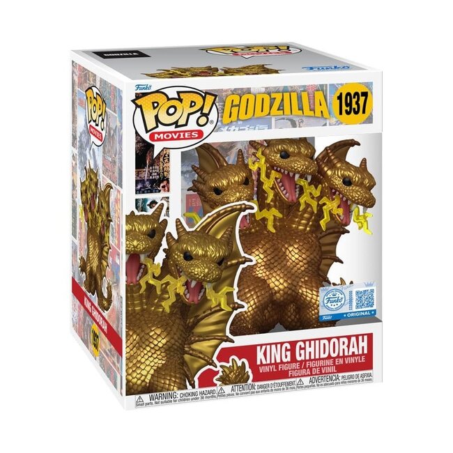 *Exclusive Edition* Godzilla Super Sized POP! Movies Vinyl Figure King Ghidora (Electric) 15 cm
