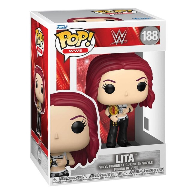 WWE POP! Vinyl Figur Lita mit Championship Gürtel 9 cm