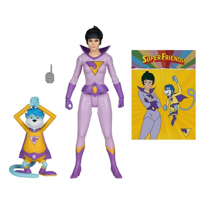 DC Retro Super Friends Actionfigur Jayna & Gleek (Red Platinum Edition) 15 cm