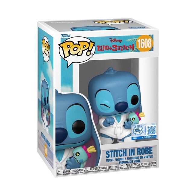Lilo & Stitch POP! Vinylfigur Stitch im Bademantel 9 cm