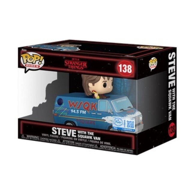 Stranger Things POP! Rides Deluxe Vinyl Steve mit dem Squawk Van Exklusiv 9 cm