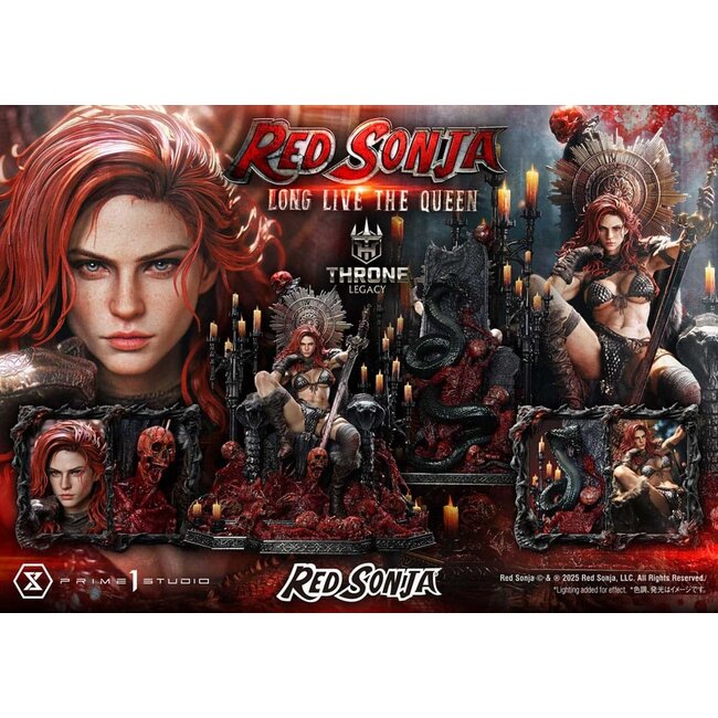 Red Sonja Throne Legacy Collection Statue Statue 1/3 Red Sonja: Lang lebe die Königin 77 cm