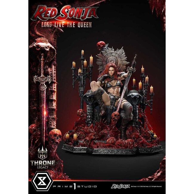 Red Sonja Throne Legacy Collection Statue Statue 1/3 Red Sonja: Lang lebe die Königin 77 cm