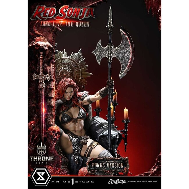 Red Sonja Throne Legacy Collection Statue Statue 1/3 Red Sonja: Lang lebe die Königin Bonusversion 77 cm