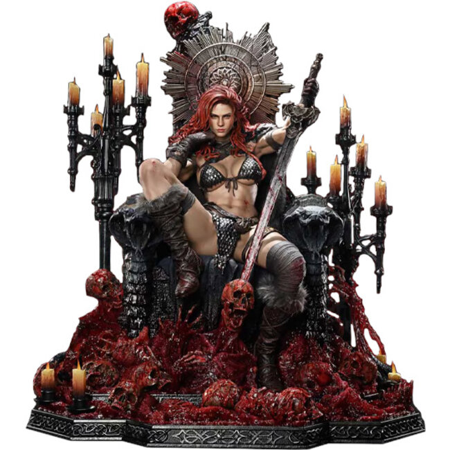 Prime 1 Studio Red Sonja Throne Legacy Collection Statue Statue 1/3 Red Sonja: Lang lebe die Königin 77 cm