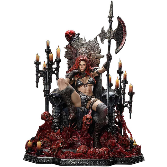 Prime 1 Studio Red Sonja Throne Legacy Collection Statue Statue 1/3 Red Sonja: Lang lebe die Königin Bonusversion 77 cm