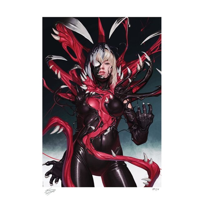 Sideshow Collectibles Marvel Art Print Gwenom vs. Carnage (King in Black: Gwenom vs. Carnage #1 (2021)) 61 x 45 cm - unframed