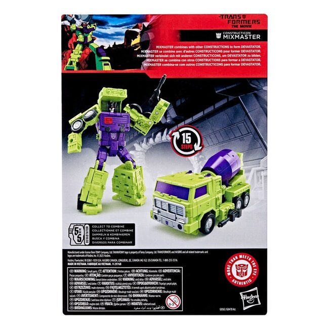 The Transformers: The Movie Studio Series Voyager Class Actionfigur Constructicon Mixmaster 16 cm