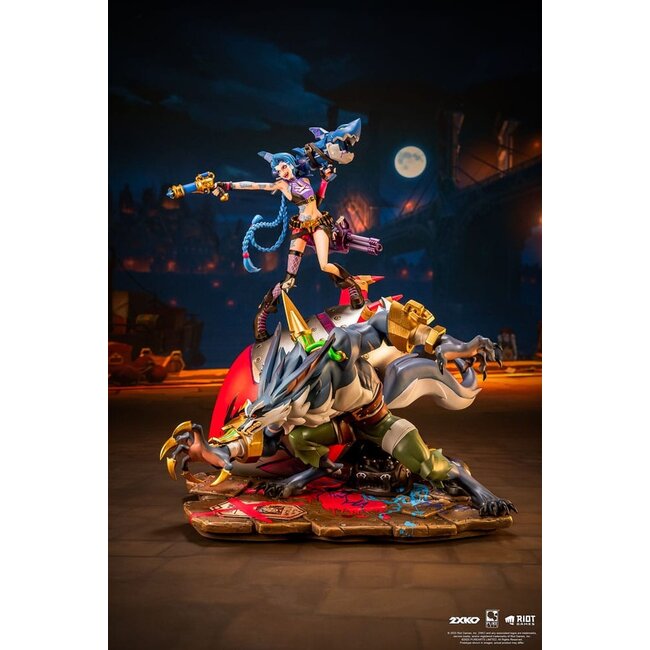 League of Legends Statue 1/10 2XKO Jinx & Warwick Diorama 37 cm