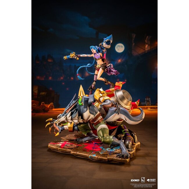 League of Legends Statue 1/10 2XKO Jinx & Warwick Diorama 37 cm