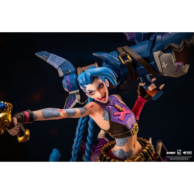League of Legends Statue 1/10 2XKO Jinx & Warwick Diorama 37 cm