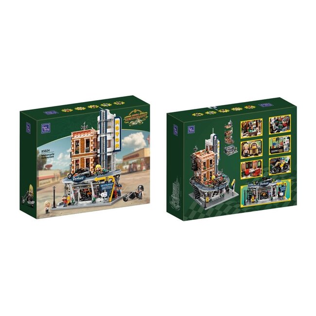 Pantasy Original Construction Set Motorcycle Restaurant