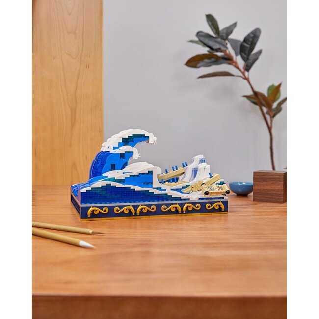 Pantasy Originele Bouwset De Grote Golf van Kanagawa