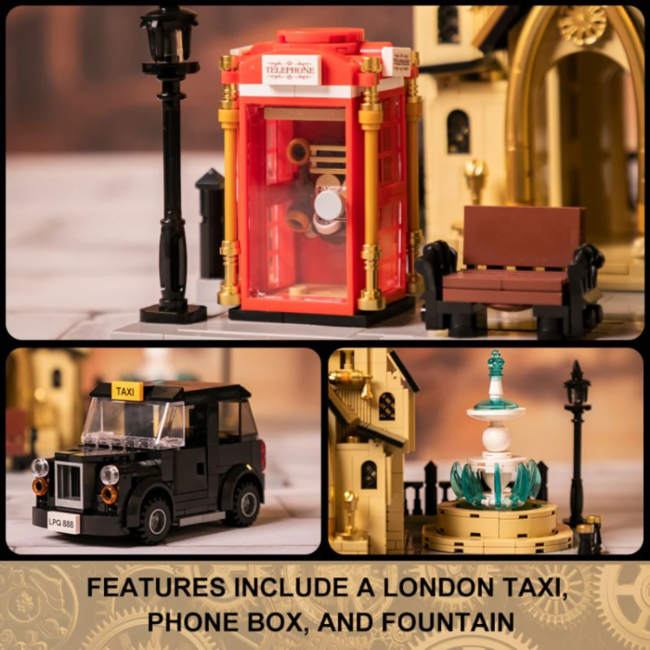 Original-Steampunk Series Construction Set Steampunk Clock Tower Park 58 cm