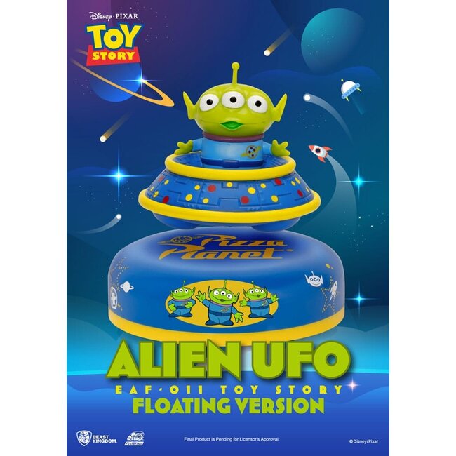 Beast Kingdom Toys Toy Story Egg Attack Schwebendes Modell Alien UFO 6 cm