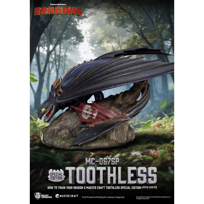 Drachenzähmen leicht gemacht 2 Master Craft Statue Ohnezahn 38 cm