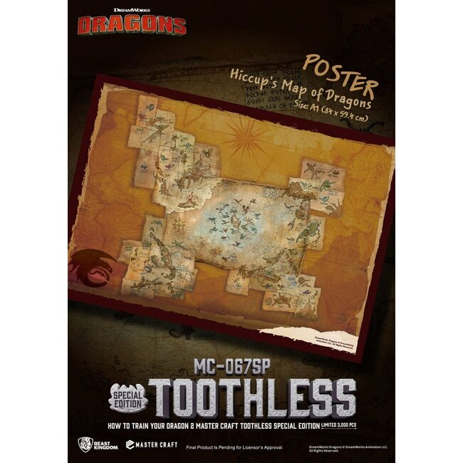 How To Train Your Dragon 2 Master Craft Statue Toothless 38 cm